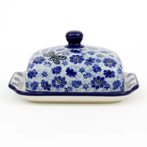Maselnica ceramiczna 295 17/12,5 cm <br>1443X Wazka w kwiatach